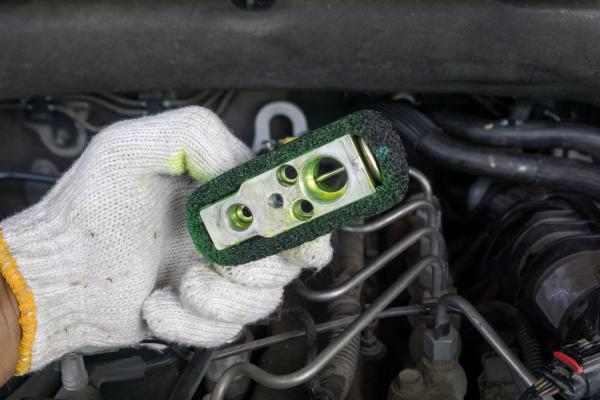 Clogged Car AC Expansion Valve