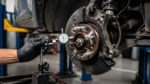 hub bearing play measurement